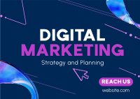 Modern Digital Marketing Postcard Design