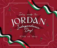 Jordan Independence Ribbon Facebook Post