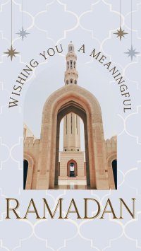 Greeting Ramadan Arch Instagram Story