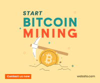 Start Crypto Mining Facebook Post