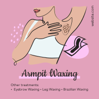 Salon Armpit Waxing Instagram Post