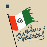 Raise Mexican Flag Instagram Post Design