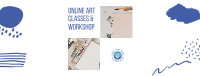 Online Art Classes & Workshop Facebook Cover Design