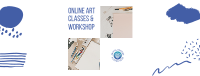 Online Art Classes & Workshop Facebook Cover Image Preview