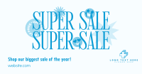 Funky Smiley Super Sale Facebook Ad Image Preview