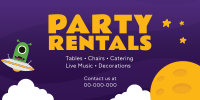 Party Rentals For Kids Twitter Post