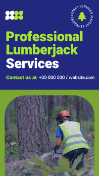 Professional Lumberjack Service Instagram Story