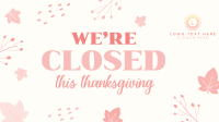 Closed On Thanksgiving Facebook Event Cover