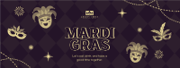 Mardi Gras Masquerade Facebook Cover