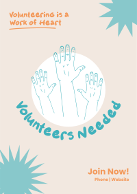 Volunteer Hands Flyer