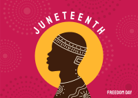 Beautiful Juneteenth Man Postcard