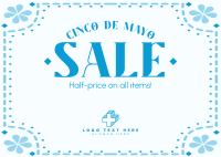 Cinco Party Sale Postcard