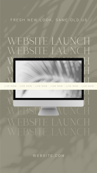 Minimalist Website Launch Facebook Story