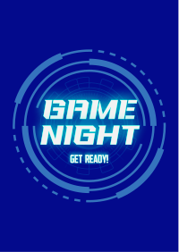 Futuristic Game Night Flyer