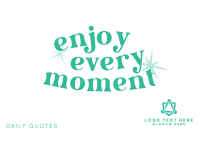 Cute Inspirational Quote Postcard Design