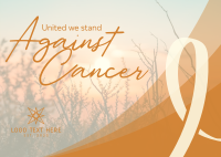 Stand Against Cancer Postcard Design