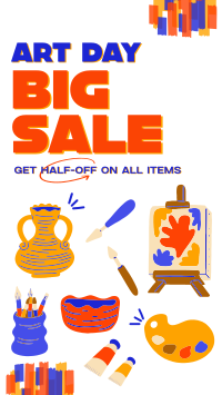 Art Materials Sale TikTok Video