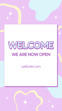 Welcome Now Open Instagram Story