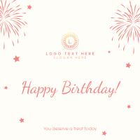 Happy Birthday Message Instagram Post Design