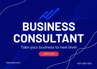 Business Consultant Services Postcard