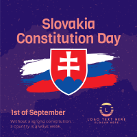 Slovakia Constitution Day Instagram Post Design