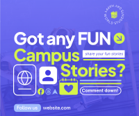 Student Campus Stories Facebook Post