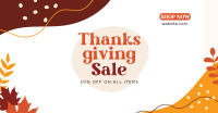 Thanksgiving Flash Sale Facebook Ad