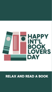 Book Lovers Illustration Instagram Story