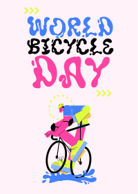 Go for Adventure on Bicycle Day Flyer Design