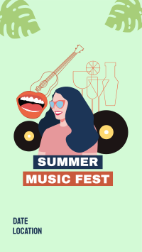 Summer Music Festival Facebook Story