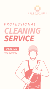 Janitorial Cleaning TikTok Video Design