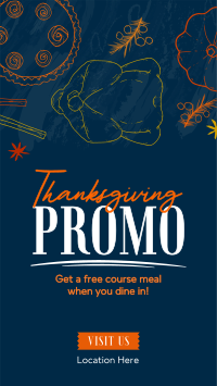 Hey it's Thanksgiving Promo Facebook Story