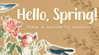 Scrapbook Hello Spring Animation