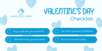 Valentine's Checklist Twitter Post