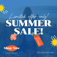 Tropical Summer Sale Linkedin Post Design