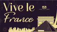 France Landmarks Facebook Event Cover