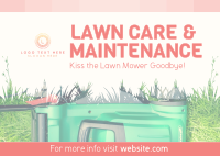 Lawn Care and Maintenance Postcard