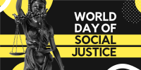 Social Justice World Day Twitter Post