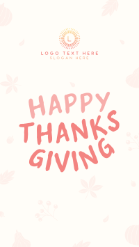 Happy Thanksgiving Facebook Story