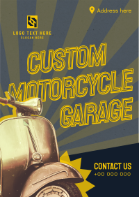 Retro Motor Repair Poster