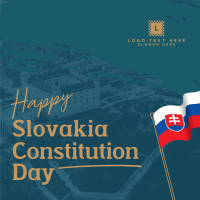 Slovakia Constitution Day Celebration Instagram Post Design