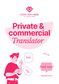 Translator for Hire Flyer