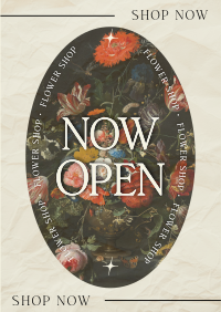 Flower Shop Open Now Flyer