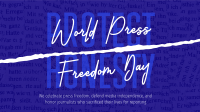 World Press Freedom Video Design