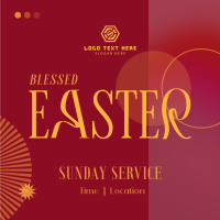 Easter Sunday Service Instagram Post