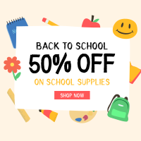 Back to School Discount Instagram Post