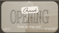 Grand Opening Minimal Animation