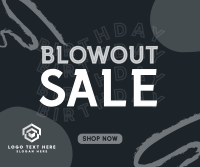 Hey hey Happy Birthday Sale Facebook Post Design