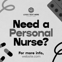 Caring Professional Nurse Instagram Post