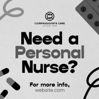 Caring Professional Nurse Instagram Post Image Preview